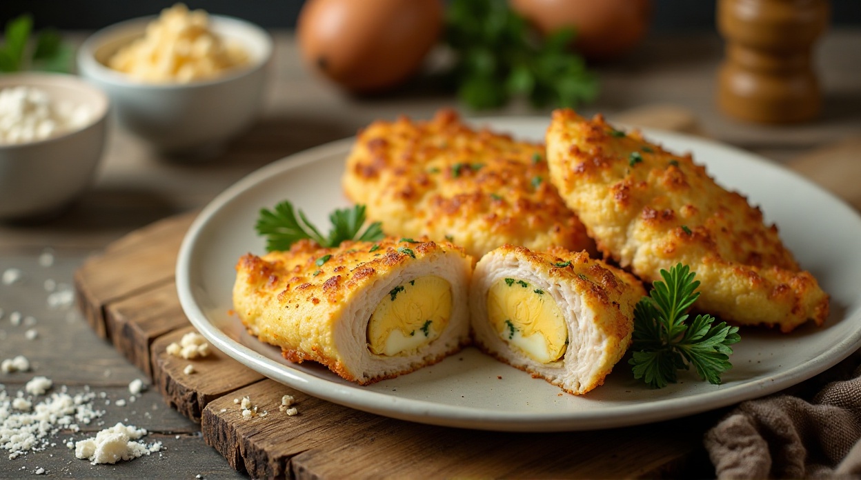 Куриные отбивные с начинкой