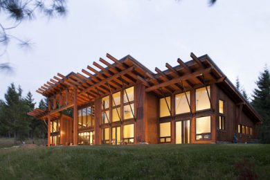 Дома из кедра по технологии timber frame