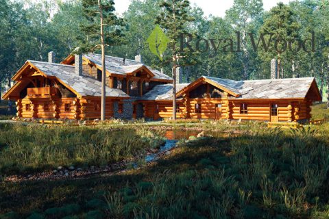 Проект деревянного спа- комплекса «Каплан» — 380м²