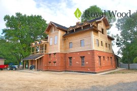 Строительство дома из бруса красного канадского кедра под Минском