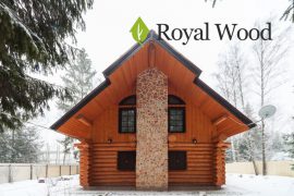 Дом из бревна ручной рубки площадью 160 м². Канадская рубка