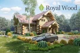Проект деревянного дома ручной рубки «Галифакс»- 200 м²