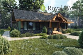 Проект деревянного дома по технологии post and beam «Квебек» — 120м²
