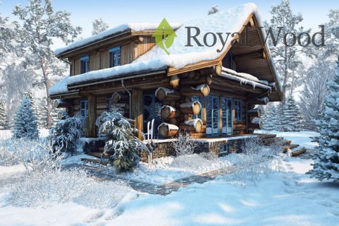 Проект деревянного дома из массива кедра «Рустико» — 170м²